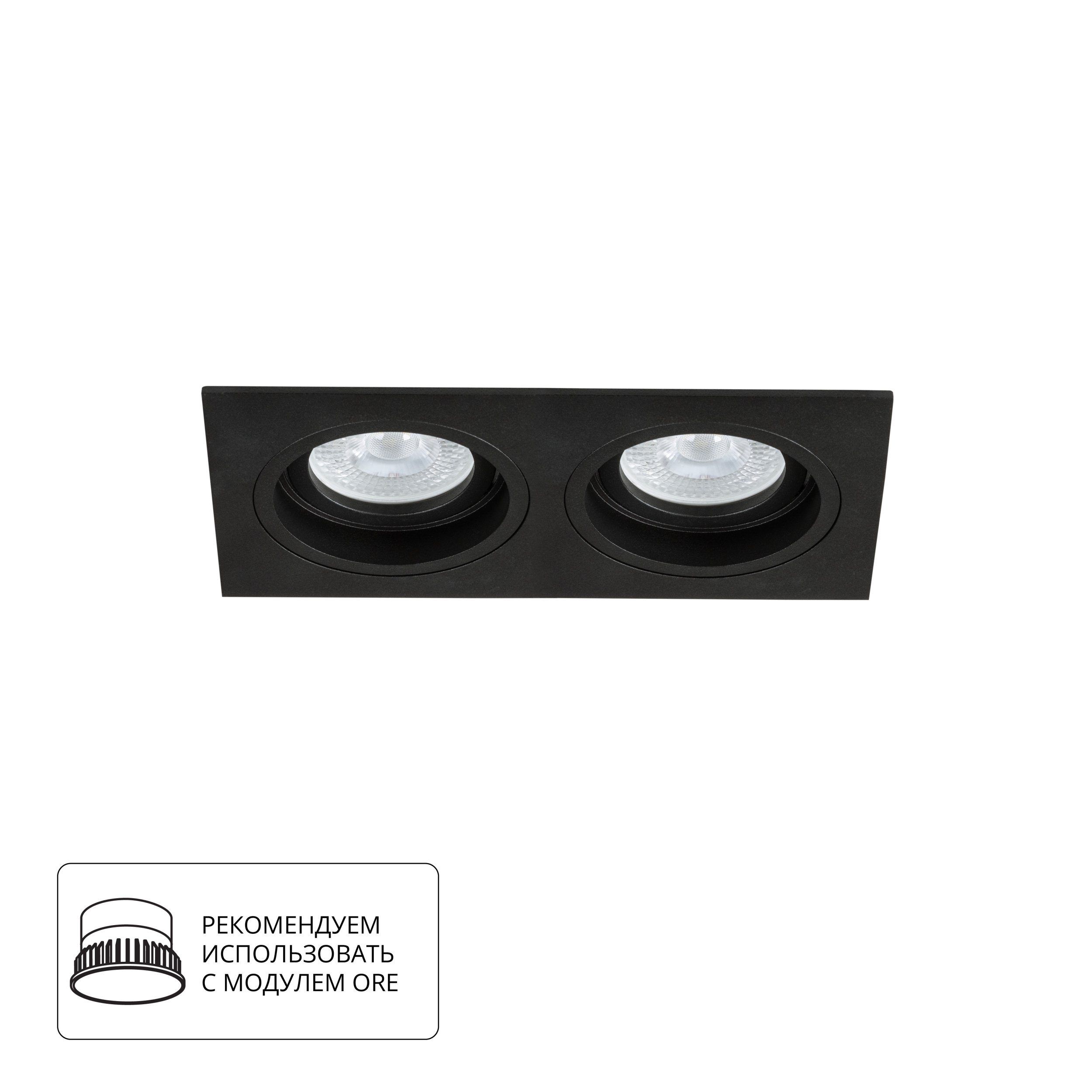Точечный встраиваемый светильник Arte Lamp TARF A2178PL-2BK