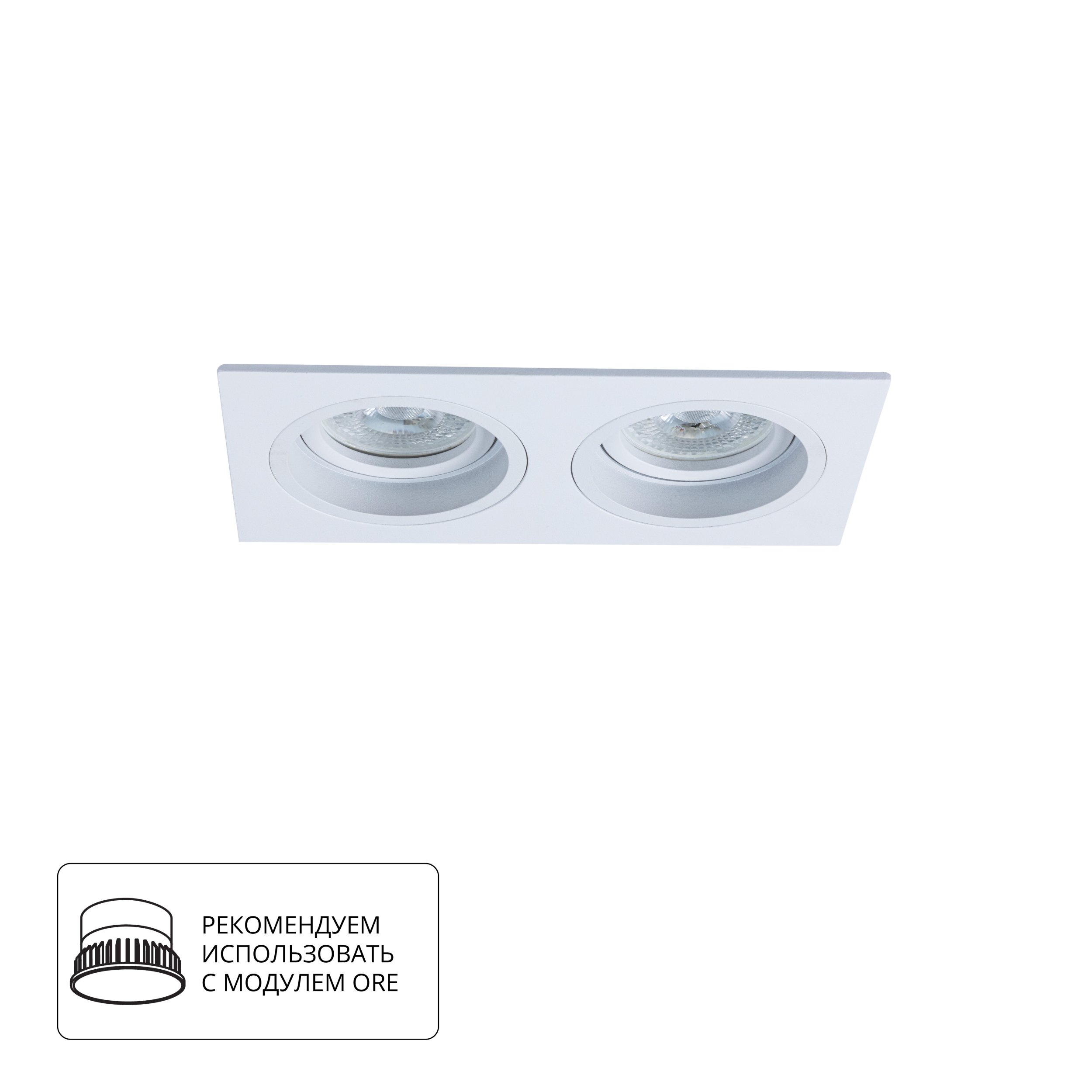 Точечный встраиваемый светильник ARTE LAMP TARF A2178PL-2WH