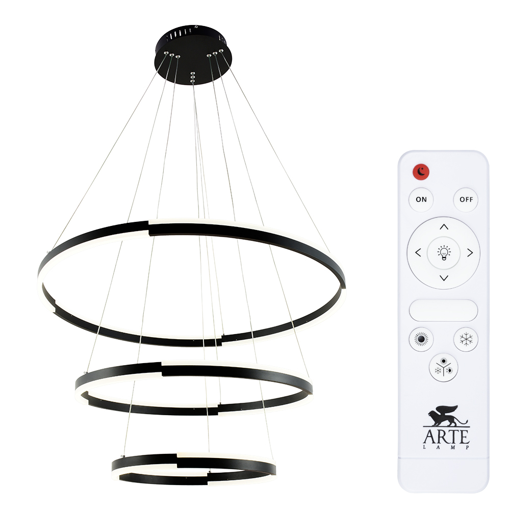 Подвесная Люстры Arte Lamp ALFIE A2180SP-60BK