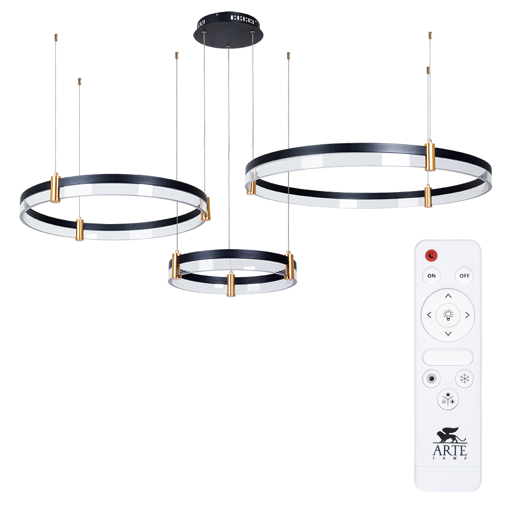 Подвесная Люстры Arte Lamp MERCURY A2185SP-3BK