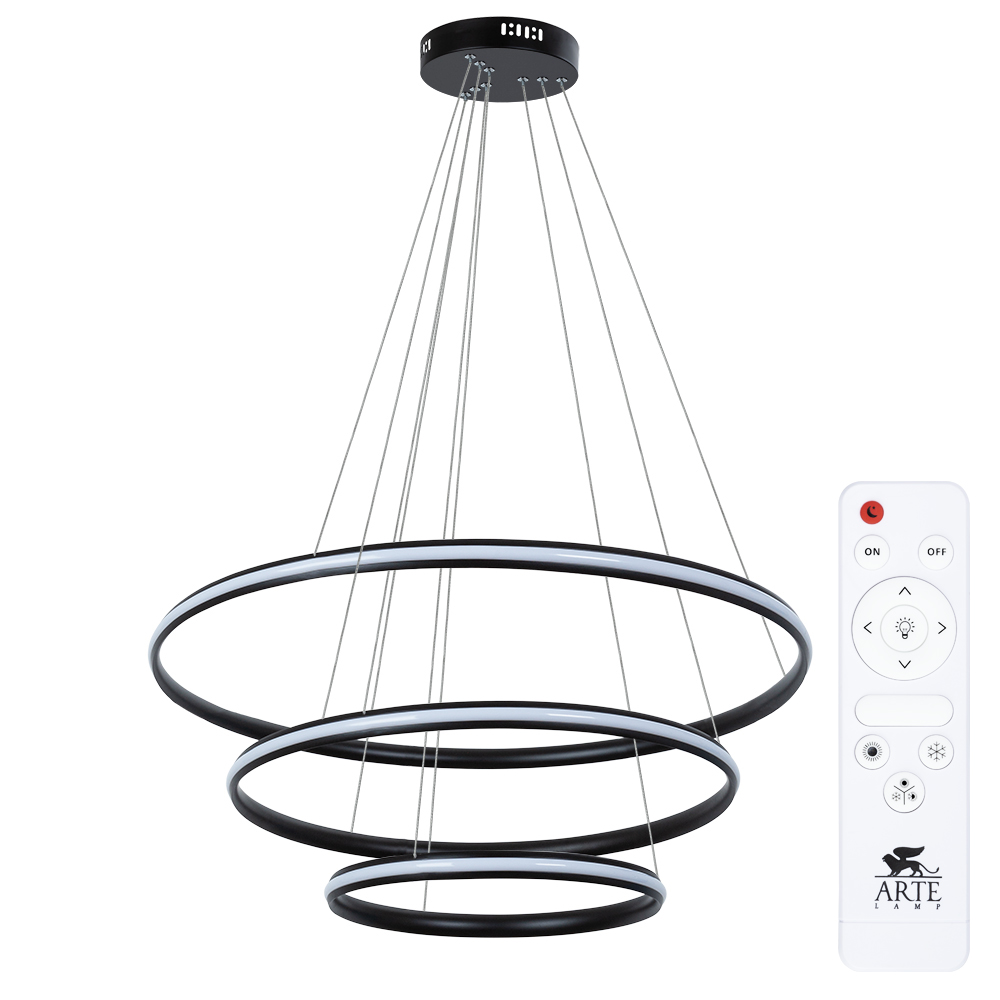 Подвесная Люстры Arte Lamp MERIDIANA A2198SP-3BK