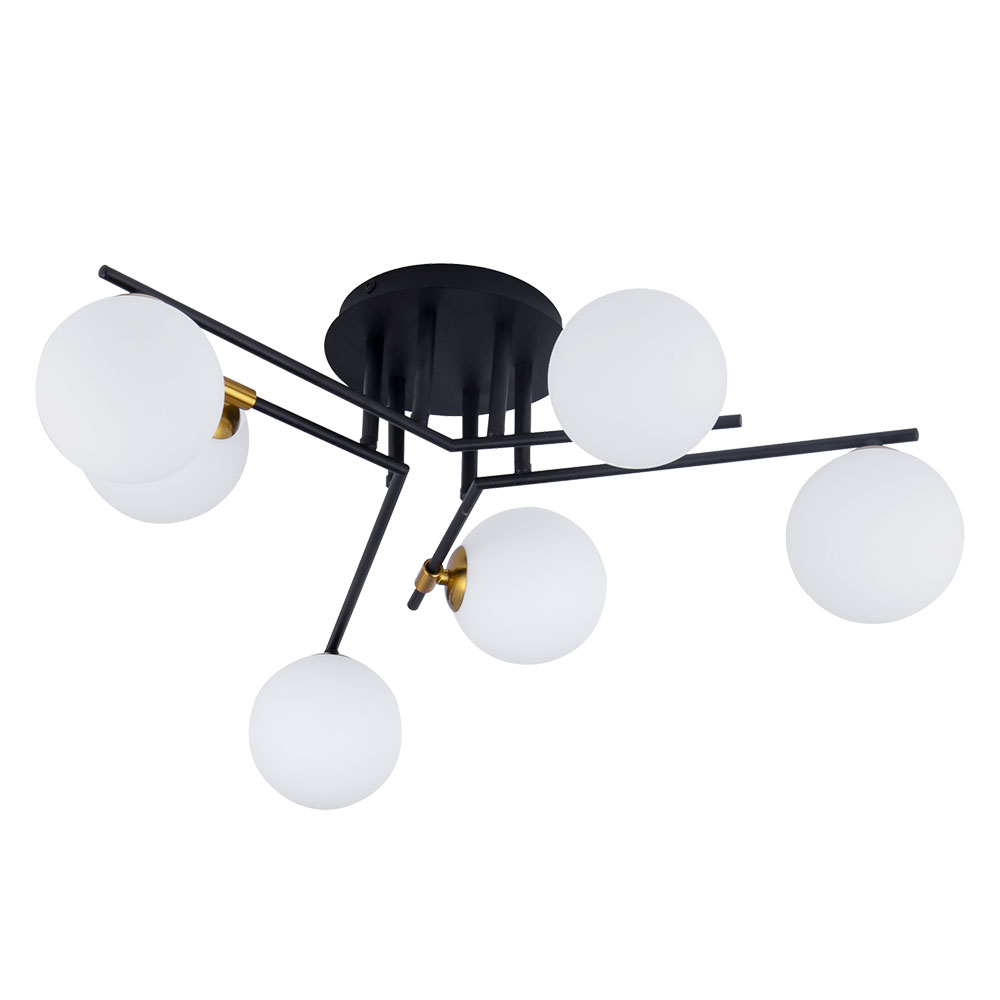 Потолочная Люстры Arte Lamp GEMINI A2243PL-6BK