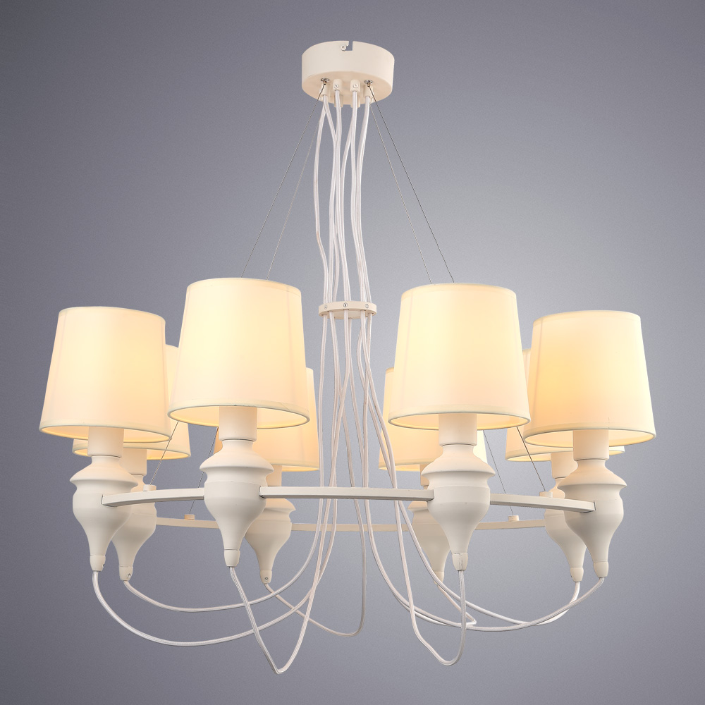 Подвесная Люстры Arte Lamp SERGIO A3326LM-8WH