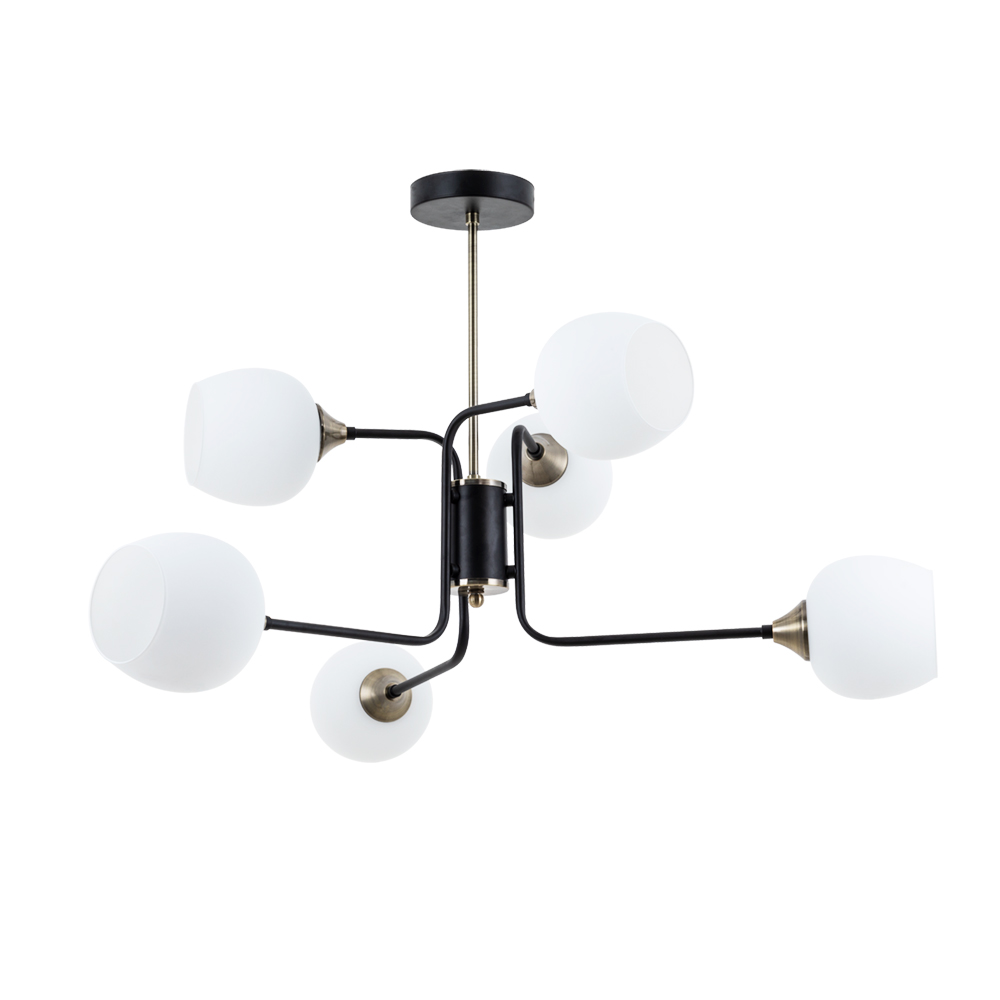 Люстры на штанге Arte Lamp SKAT A3564PL-6BK