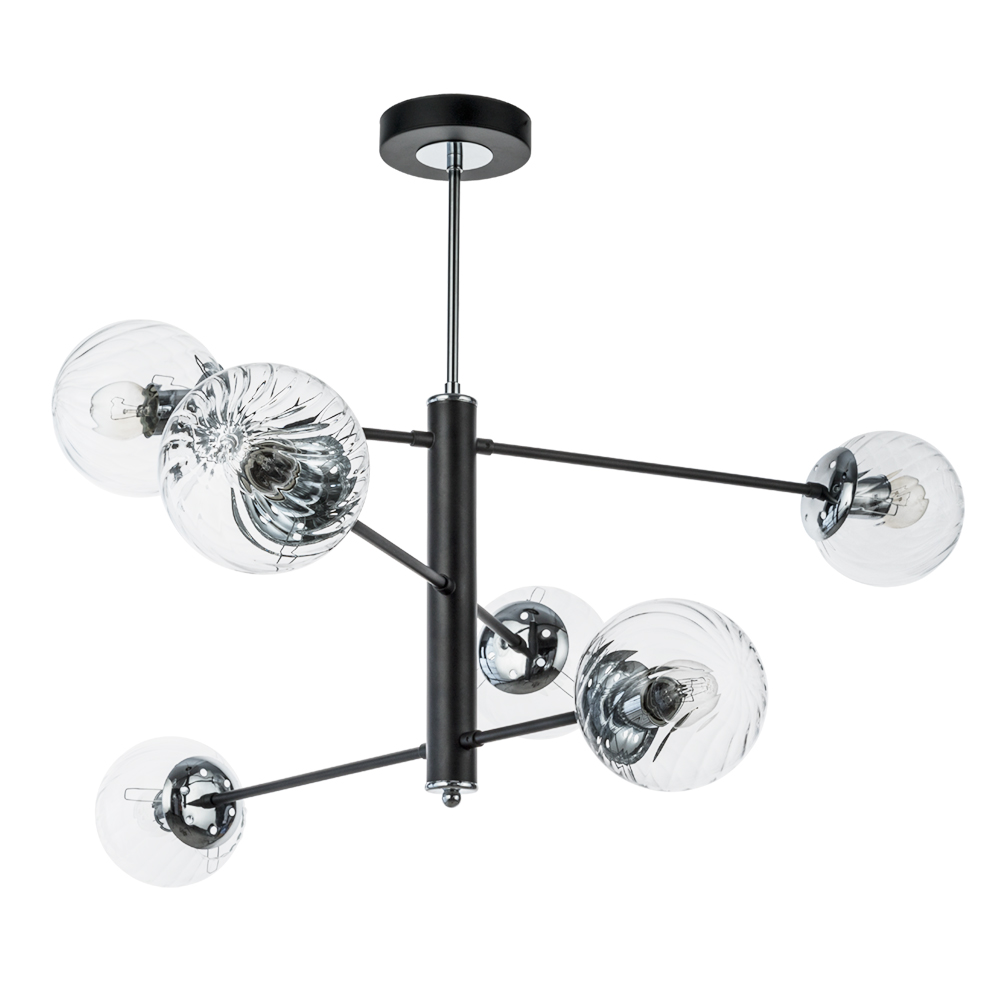 Люстры на штанге Arte Lamp SEGIN A3566PL-6BK