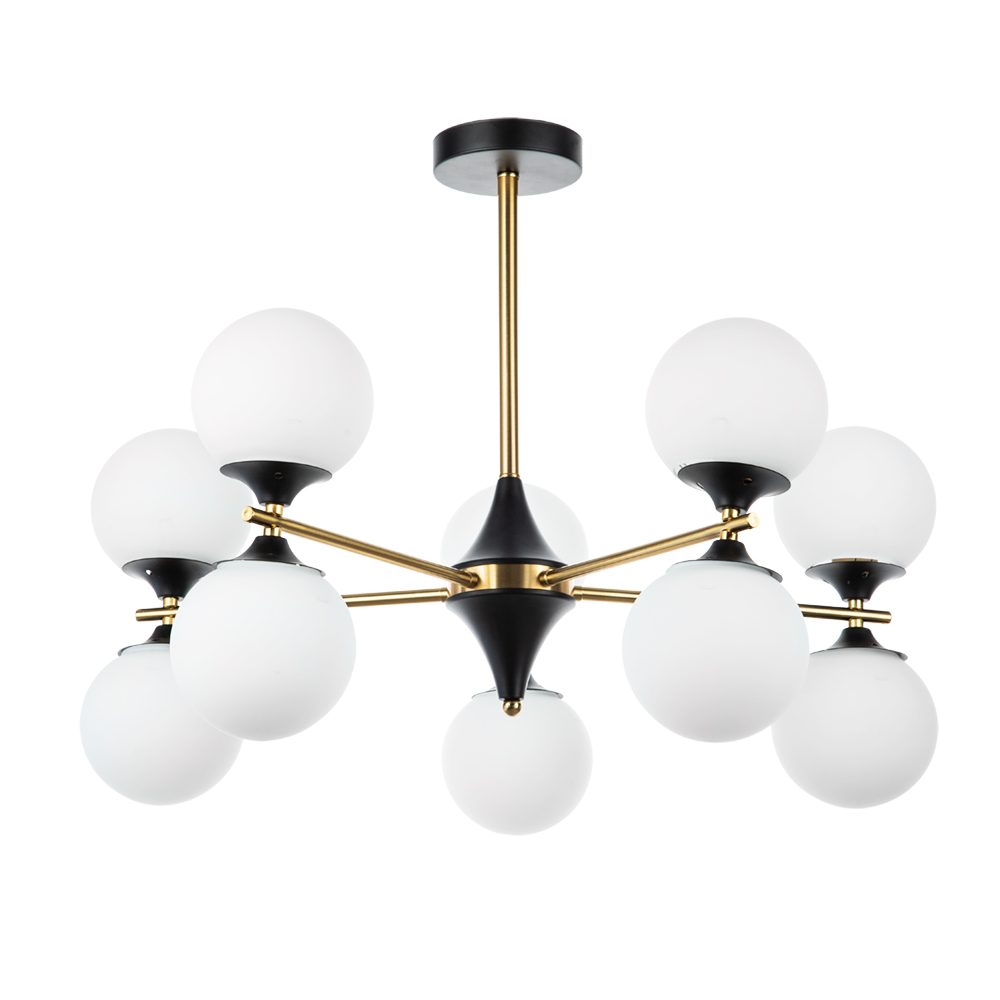 Люстры на штанге Arte Lamp MIMOSA A3649PL-10PB