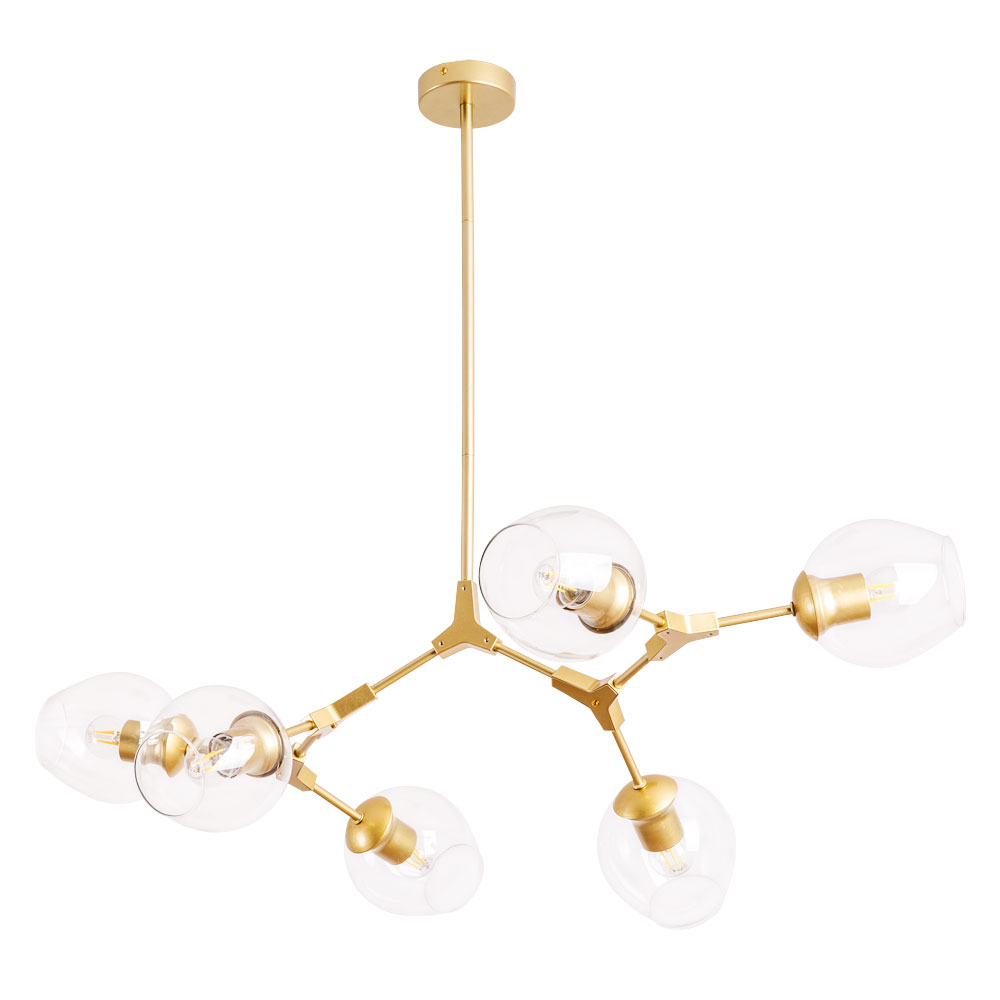 Люстры на штанге Arte Lamp YUKA A4103SP-6GO