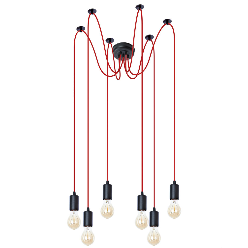 Подвесная Люстры Arte Lamp BENDER A4322SP-6RD