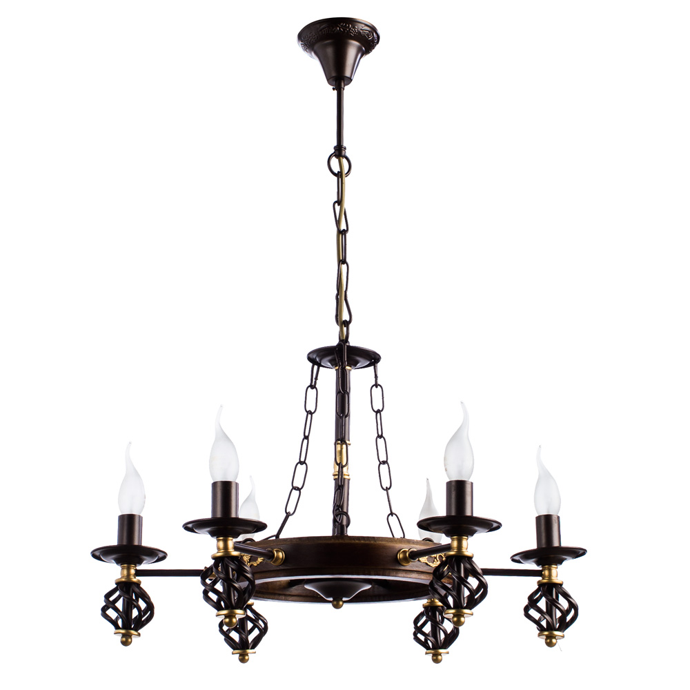 Подвесная Люстры Arte Lamp CARTWHEEL A4550LM-6CK