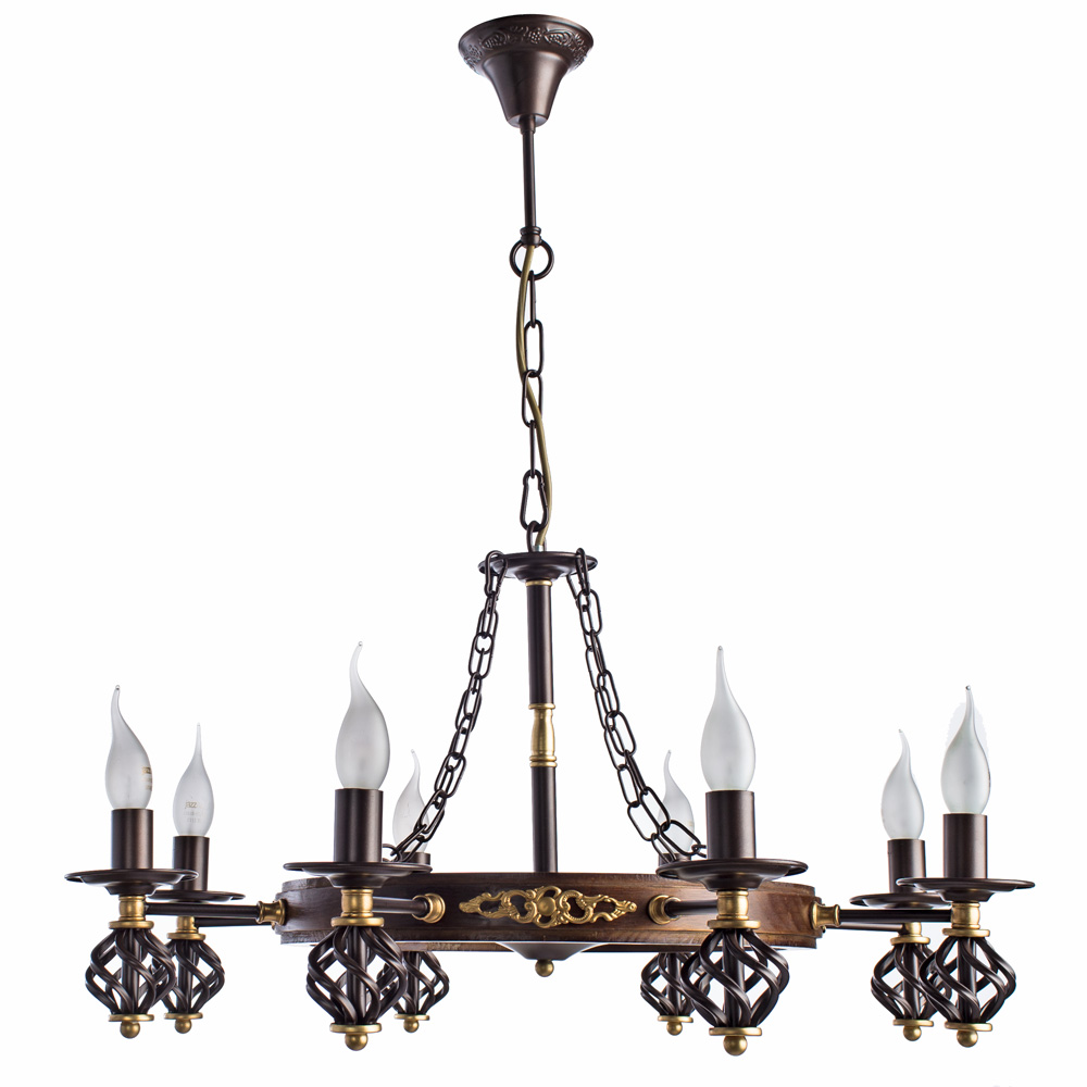 Подвесная Люстры Arte Lamp CARTWHEEL A4550LM-8CK