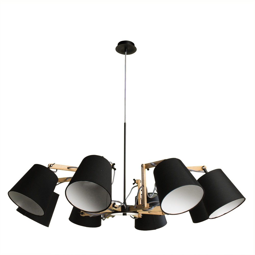 Подвесная Люстры Arte Lamp PINOCCHIO A5700LM-8BK