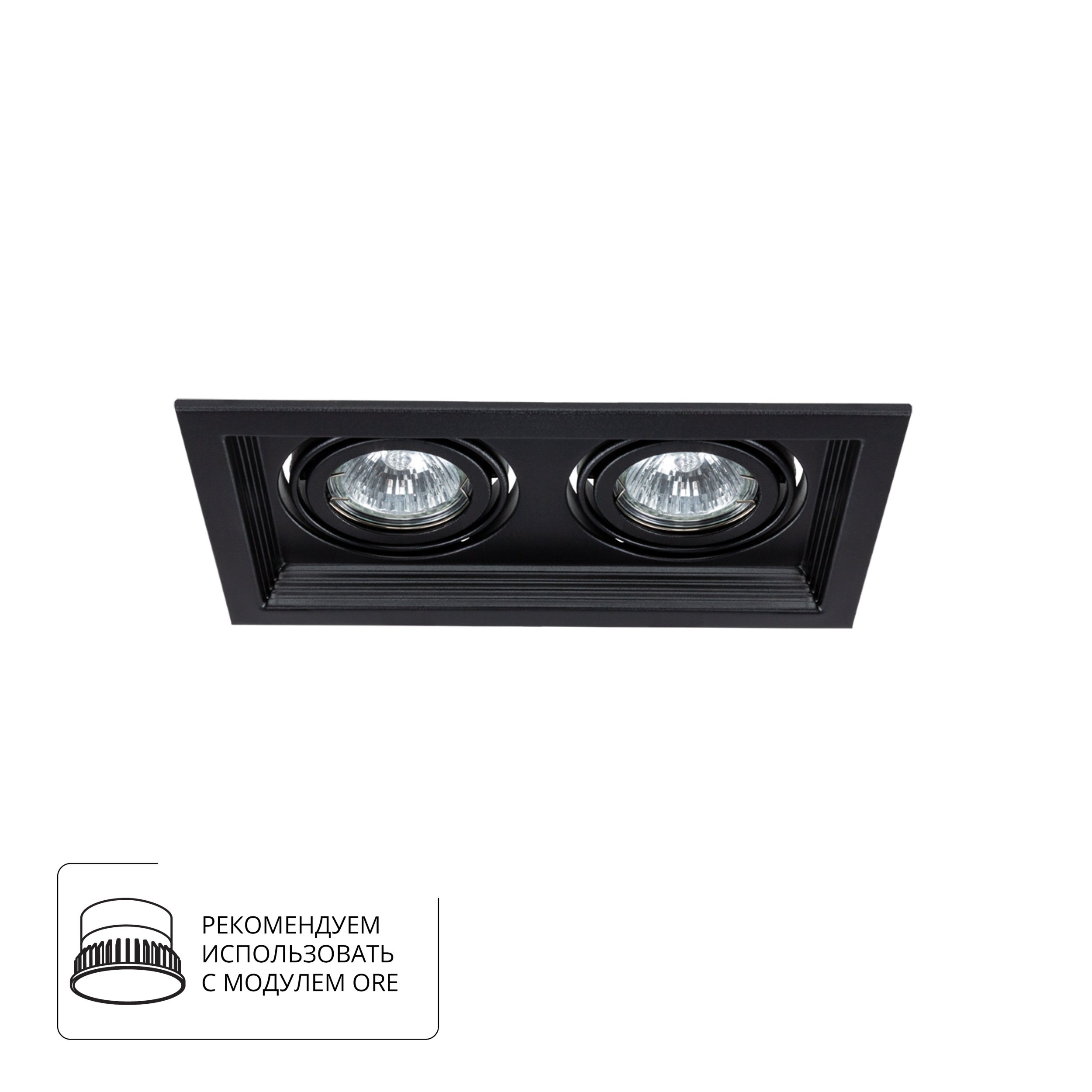 Точечный встраиваемый светильник Arte Lamp CANIS A6661PL-2BK
