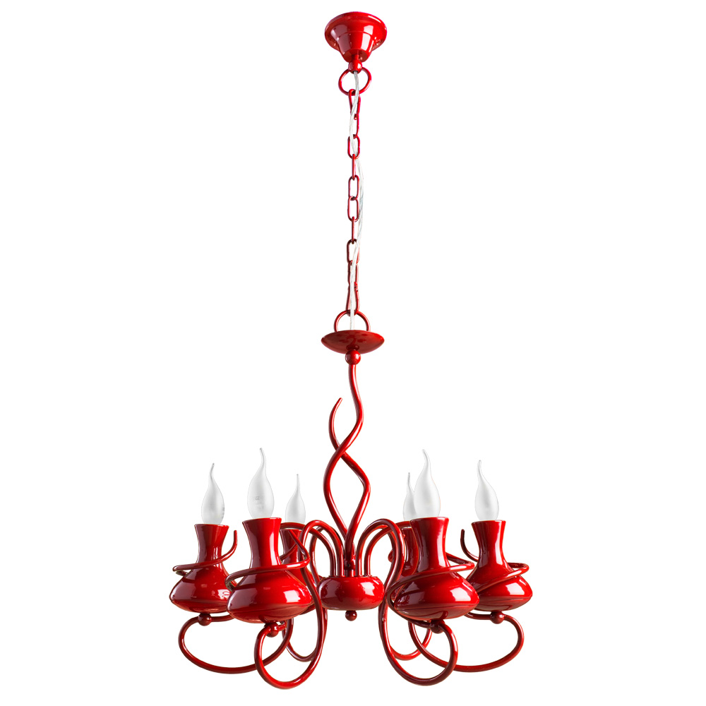 Подвесная Люстры Arte Lamp VASO A6819LM-6RD