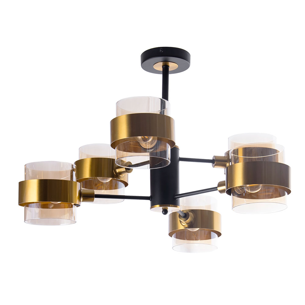 Люстры на штанге Arte Lamp CARLO A8205SP-6BK