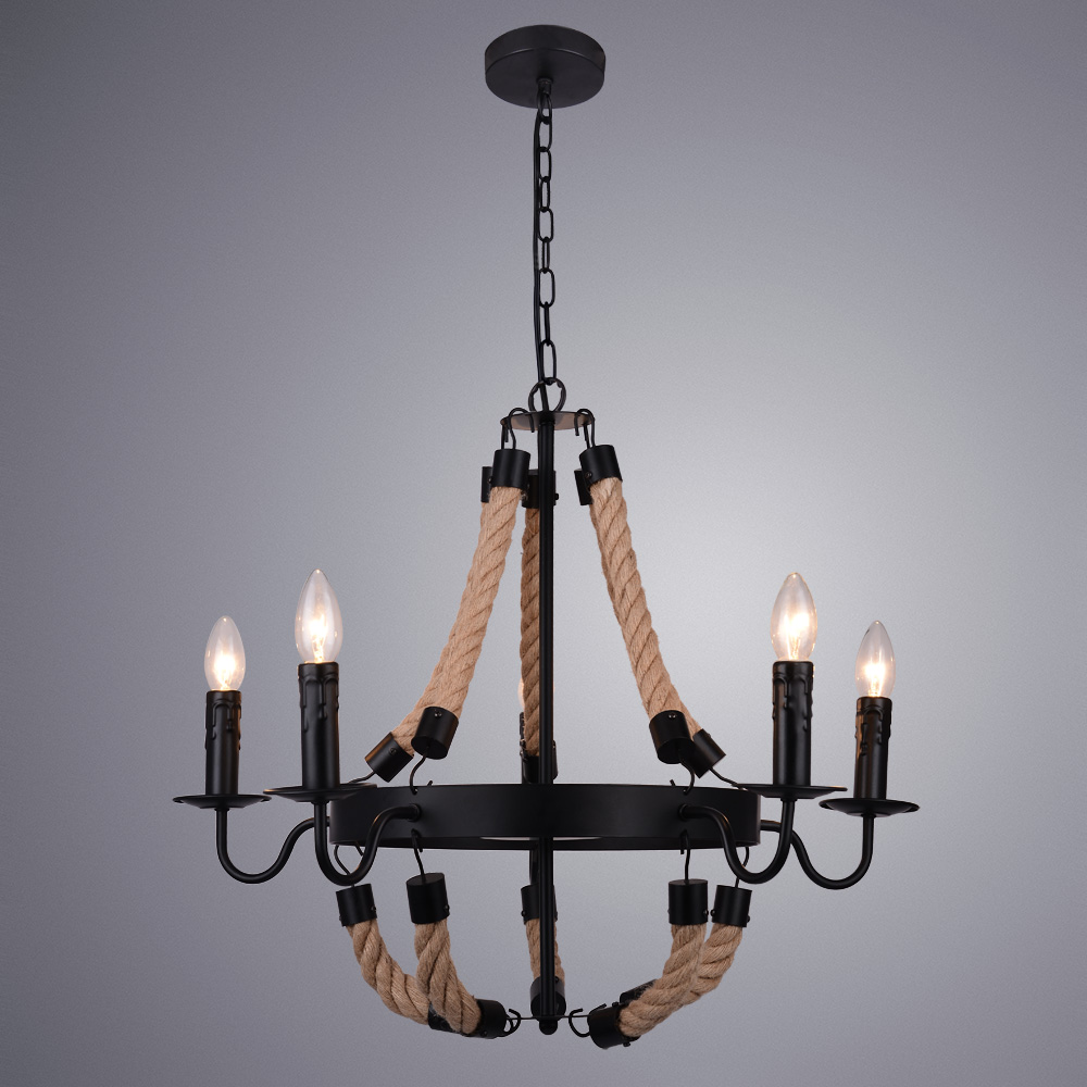 Подвесная Люстры Arte Lamp MARSIGLIA A8956LM-5BK