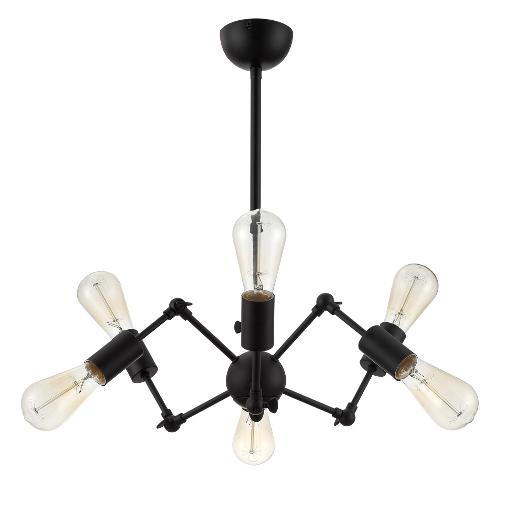 Люстры на штанге Arte Lamp ROOTS A9190LM-6BK
