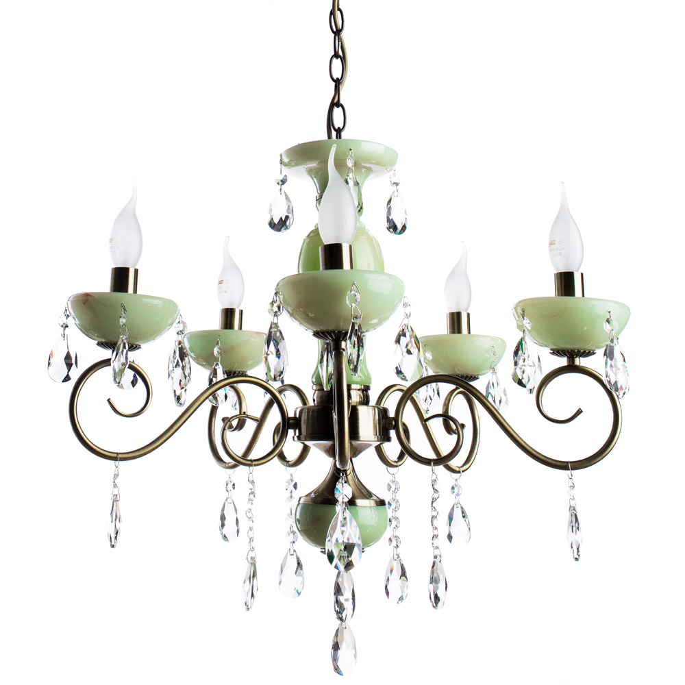 Подвесная Люстры Arte Lamp ONYX GREEN A9592LM-5AB