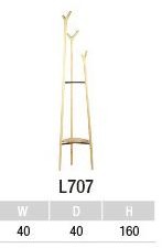 L707 вешалка фигурная угловая дерево 40*40*160