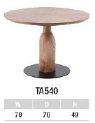 TA540 чайный столик бежевый низкая ножка 70*70*40